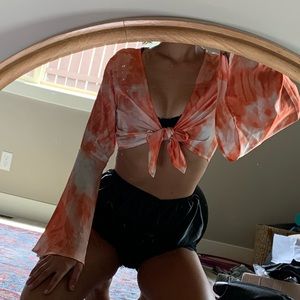 Fun, flowy tie shirt.